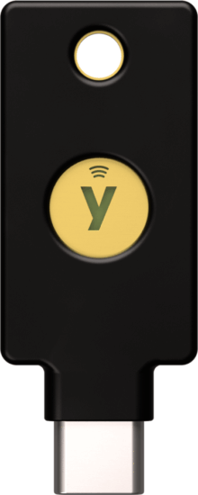 Yubico YubiKey 5C NFC Beléptető Biztonsági kulcs