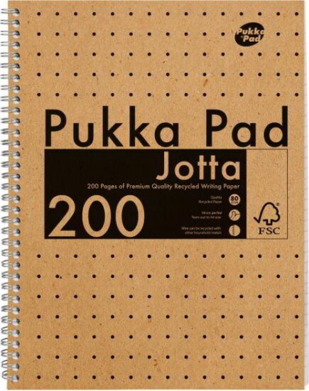 Pukka Pad Jotta Kraft 400 lapos A4 vonalas spirálfüzet