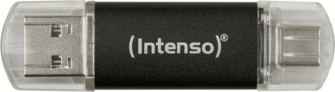 Intenso Twist Line USB-A / USB-C 3.2 64GB Pendrive - Fekete Intenso Twist Line USB-A / USB-C 3.2 64GB Pendrive - Fekete