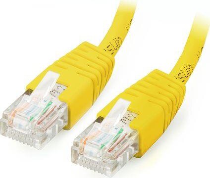 Equip U/UTP Cat6 lapos patch kábel 5.0m sárga