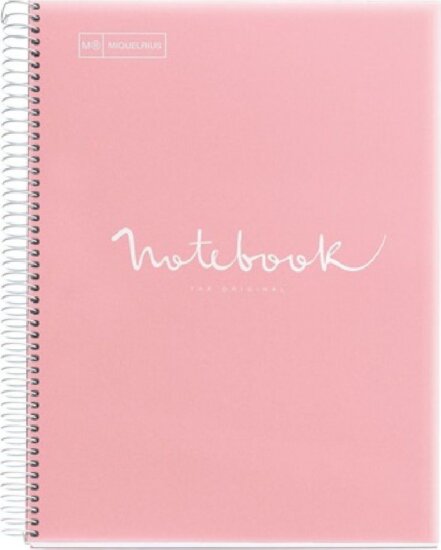 Miquelrius Emotions 120 lapos A5 kockás spirálfüzet - Pink