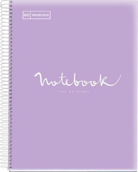 Miquelrius Emotions 120 lapos A5 kockás spirálfüzet - Levendula