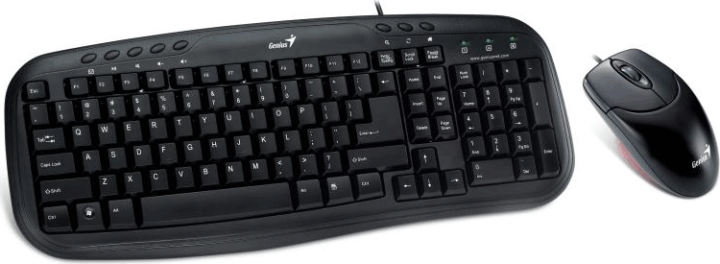 Genius KM-200 Vezetékes Billentyűzet + Egér - Angol