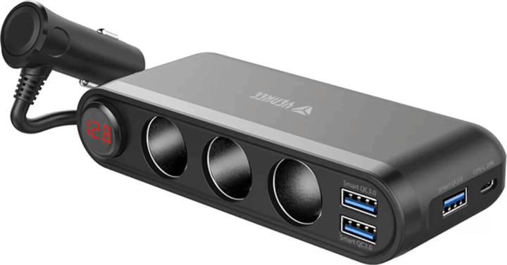 Yenkee YAC 470 Szivargyújtó elosztó 3A (3x szivargyújtó aljzat + 3x USB-A + 1x USB-C)