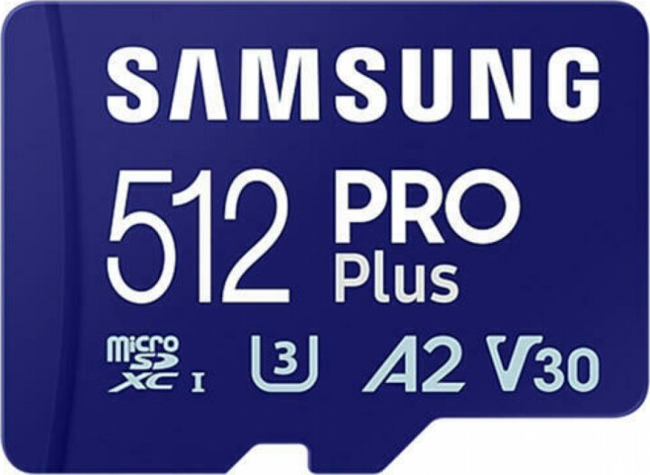Samsung 512GB Pro Plus microSDXC UHS-I CL10 Memóriakártya + Adapter Samsung 512GB Pro Plus microSDXC UHS-I CL10 Memóriakártya + Adapter