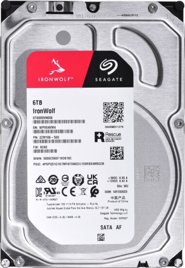 Seagate 6TB IronWolf Pro (ST6000VN006) SATA3 3.5" NAS HDD Seagate 6TB IronWolf Pro (ST6000VN006) SATA3 3.5" NAS HDD