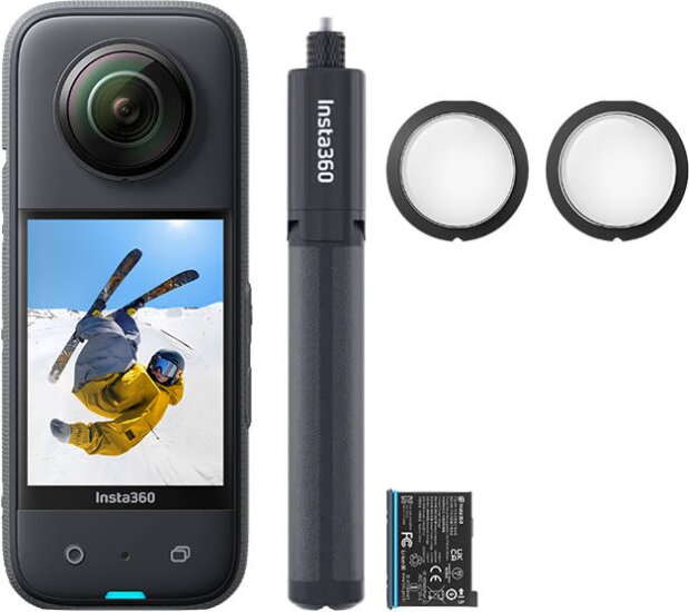 Insta360 X3 Akciókamera All-Purpose Kit - Fekete