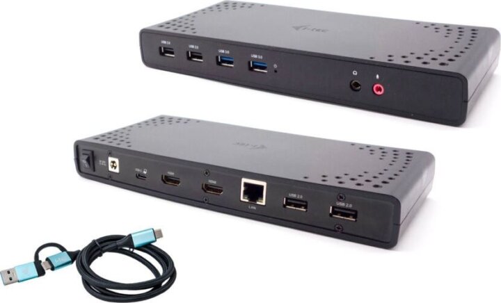 i-tec CADUALHDMIDOCKPD 85W Univerzális dokkoló