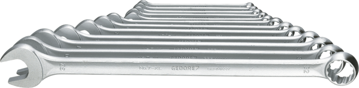 Gedore 7 XL-012 10-32mm Extra hosszú Csillag-villáskulcs készlet (12 részes) Gedore 7 XL-012 10-32mm Extra hosszú Csillag-villáskulcs készlet (12 részes)