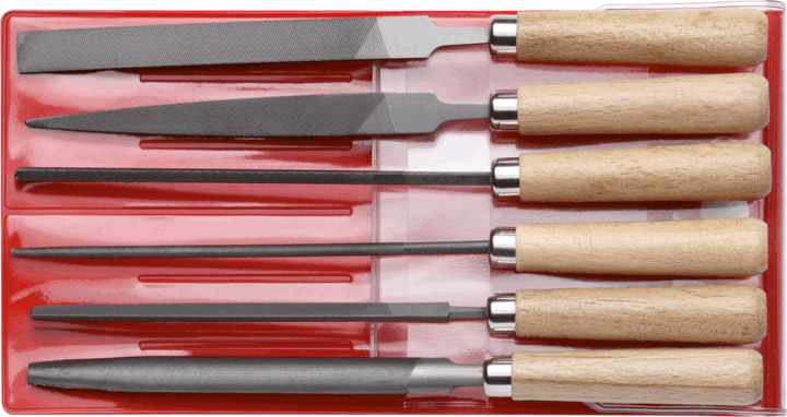 Gedore Red R93000006 177mm Műszerész reszelő készlet (6 részes)