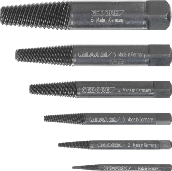 Gedore 8551-66 Törtcsavarkihajtó készlet (6 részes) Gedore 8551-66 Törtcsavarkihajtó készlet (6 részes)