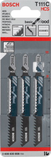 Bosch 2608630808 T111C 100mm Szúrófűrészlap (3 darab/ csomag)