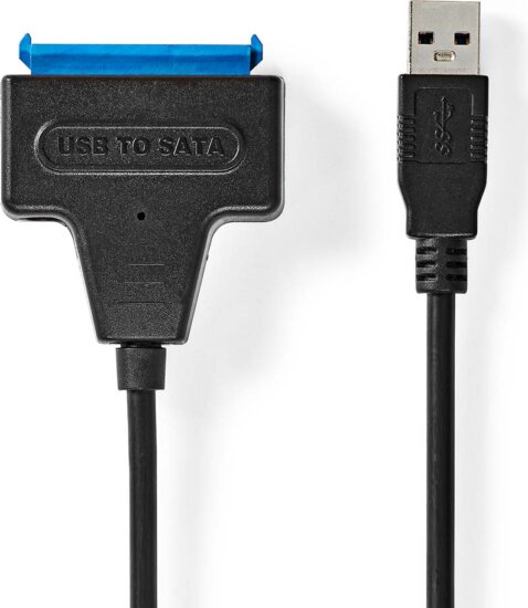 Nedis CCGB75100BK05 USB 3.2 apa - SATA apa Adapter