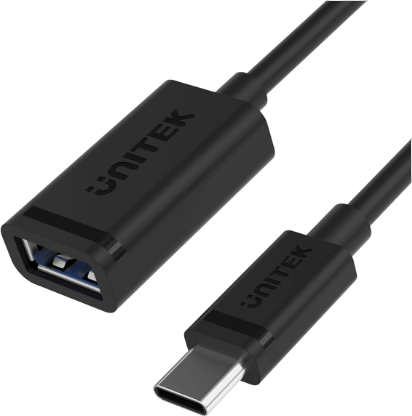 Unitek C476BK-1M USB Type-C apa - USB-A anya Adapter Unitek C476BK-1M USB Type-C apa - USB-A anya Adapter