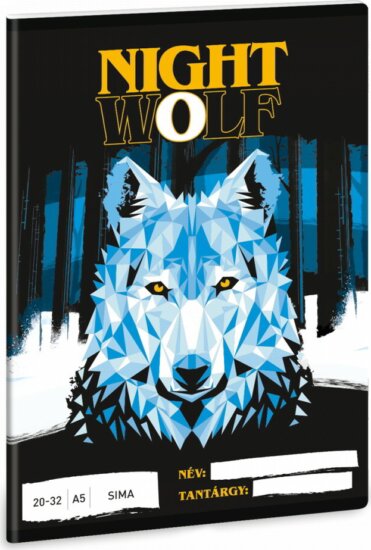 Ars Una Nightwolf 32 lapos A5 sima füzet