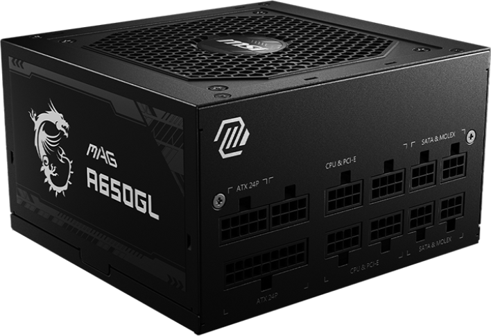 MSI 650W MAG A650GL 80+ Gold Tápegység MSI 650W MAG A650GL 80+ Gold Tápegység