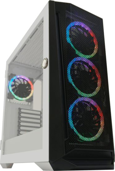 LC-Power LC-805BW-ON Gaming Számítógépház - Fekete/Fehér