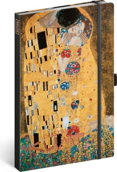 Realsystem Gustav Klimt 130 x 210mm Vonalas notesz - Mintás