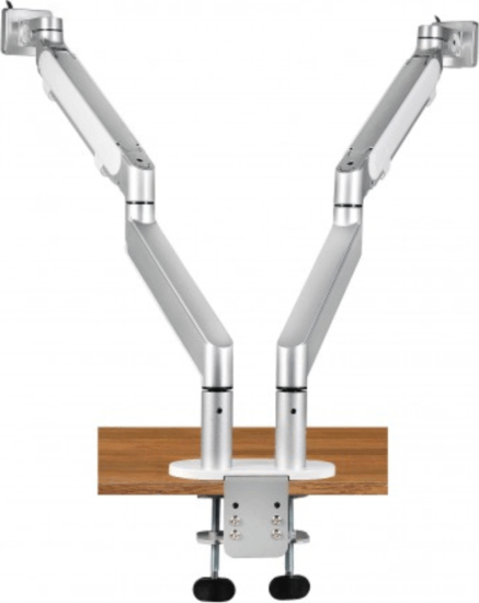 Spire Dual Monitor Arm II 27" Monitor asztali tartó - Fehér (2 kijelző)