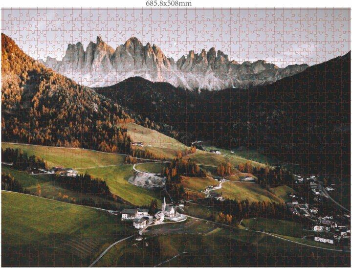 Ambassador Val di Funes Dolomitok (Tobias Haegg) - 1000 darabos puzzle Ambassador Val di Funes Dolomitok (Tobias Haegg) - 1000 darabos puzzle