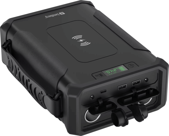 Sandberg Survivor Powerbank 96000mAh (3A / 5-12V) - Fekete Sandberg Survivor Powerbank 96000mAh (3A / 5-12V) - Fekete