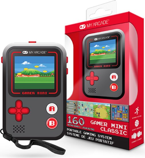 My Arcade Gamer Mini Classic 160in1 Fekete&Piros hordozható Retro Játékkonzol My Arcade Gamer Mini Classic 160in1 Fekete&Piros hordozható Retro Játékkonzol