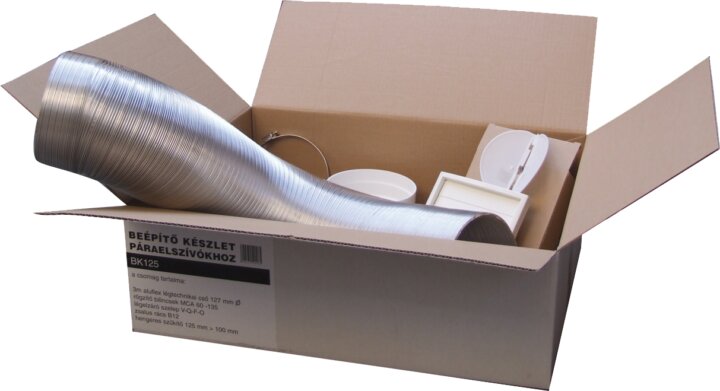 Cata BK-125 Légtechnikai bekötő szett páraelszívóhoz Cata BK-125 Légtechnikai bekötő szett páraelszívóhoz