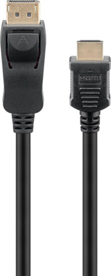 Goobay 64843 DisplayPort 1.2 - HDMI 2.0 Kábel 3m - Fekete