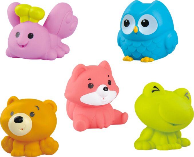 Playgo Vizet spriccelő puha erdei állatkák (5 db) - Többféle