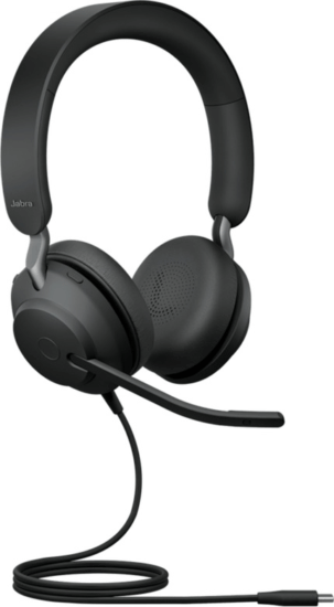 Jabra Evolve2 40 SE USB-C Stereo Headset - Fekete