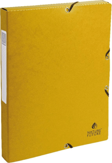 Exacompta A4 Prespán karton gumis box - Sárga