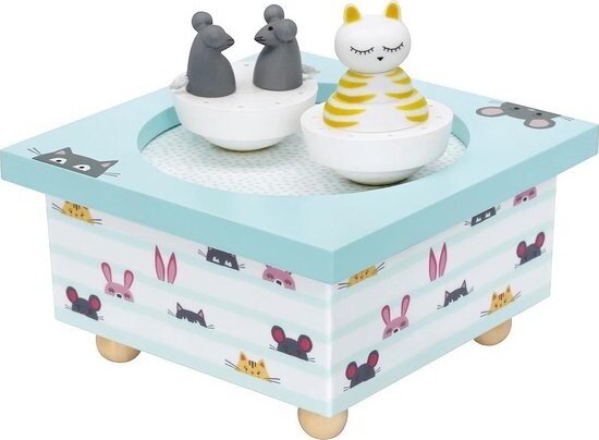 Trousselier Macska és egerek figurás zenedoboz Trousselier Macska és egerek figurás zenedoboz