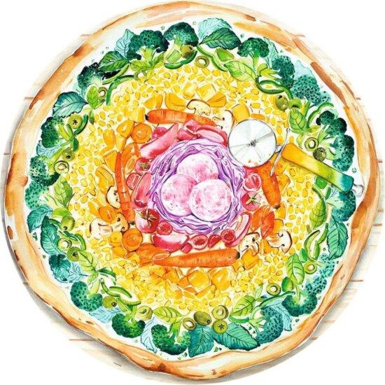 Ravensburger Színes Pizza - 500 darabos puzzle