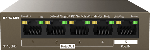IP-COM G1105PD Gigabit PoE Switch