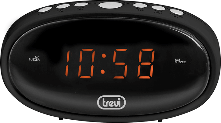 Trevi EC 880 Rádiós ébresztőóra - Fekete