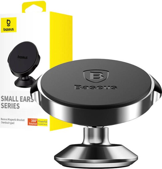 Baseus C40141403113-00 Univerzális függőleges mágneses autós telefontartó - Fekete
