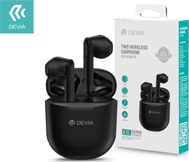 Devia Joy A10 TWS Wireless Headset - Fekete Devia Joy A10 TWS Wireless Headset - Fekete