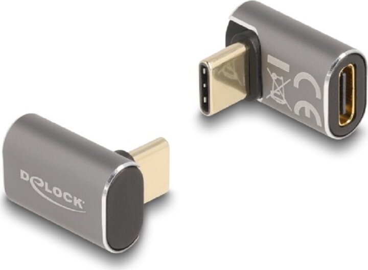 Delock 60054 USB-C apa - USB Type-C anya Adapter - Szürke