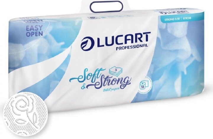Lucart Strong Toalettpapír 3 rétegű (10 tekercs)