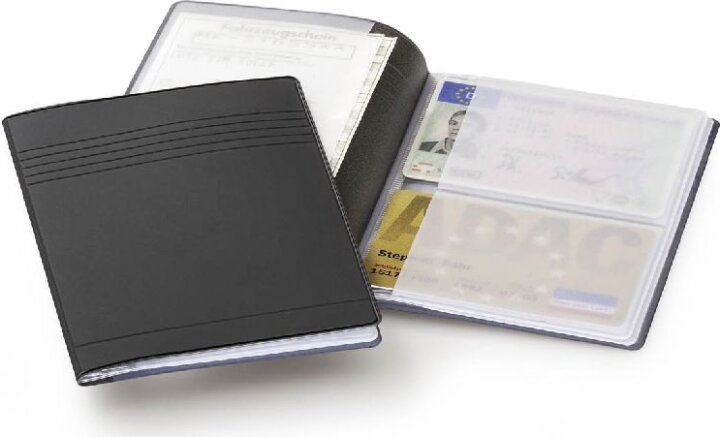 Durable 8 db-os igazolvány és bankkártya tartó - Fekete