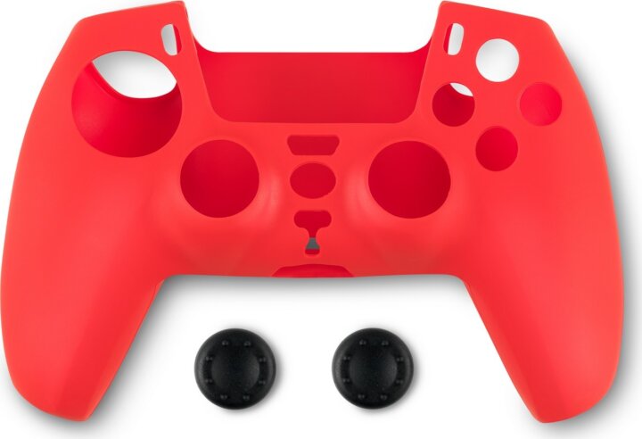 Spartan Gear PS5 Controller Szilikon Markolat és Thumbgrips védőburkolat - Piros Spartan Gear PS5 Controller Szilikon Markolat és Thumbgrips védőburkolat - Piros