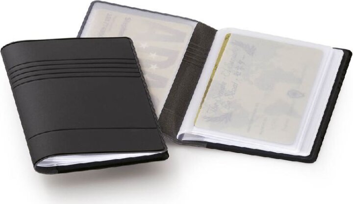 Durable 10 db-os kártyatartó - Fekete