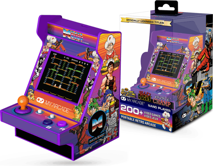 My Arcade Data East 200+ Nano Player Arcade 4.5" hordozható Retro Játékkonzol