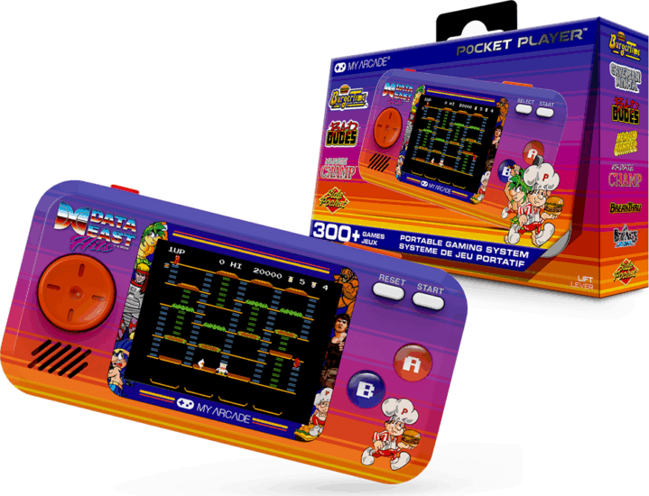 My Arcade Data East 300+ Pocket Player hordozható Retro Játékkonzol