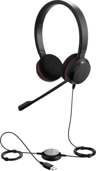 Jabra Evolve 20 UC Stereo Fejhallgató - Fekete Jabra Evolve 20 UC Stereo Fejhallgató - Fekete