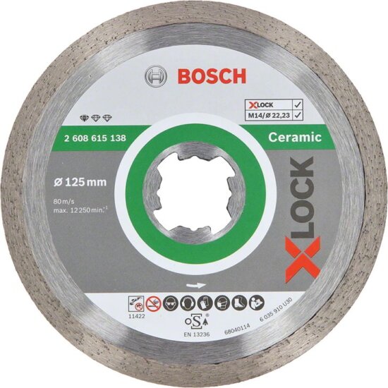 Bosch X-LOCK Standard for Ceramic Gyémánt vágókorong - 125mm