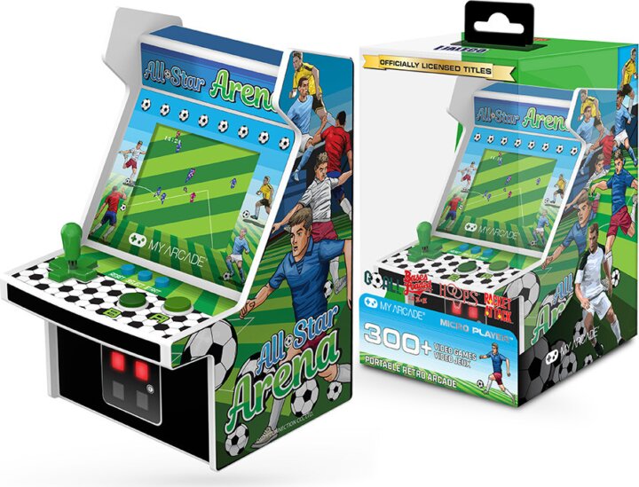 My Arcade All-Star Arena 300+ Micro Player Retro Arcade 6.75" hordozható Retro Játékkonzol