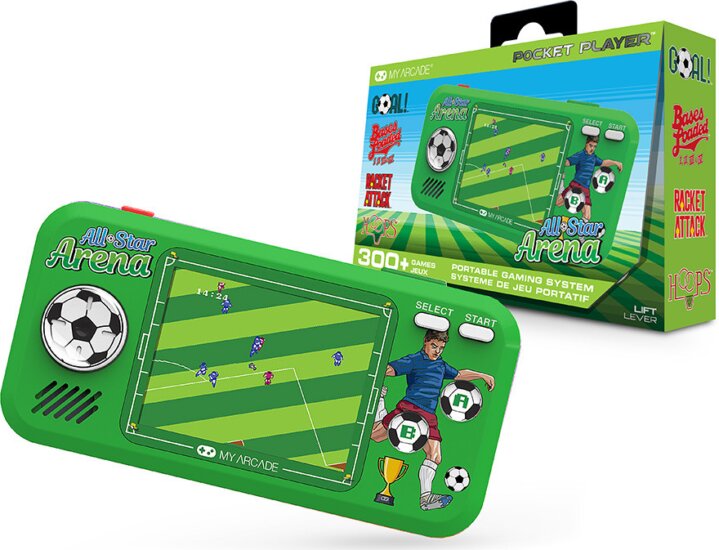 My Arcade All-Star Arena 300+ Pocket Player hordozható Retro Játékkonzol