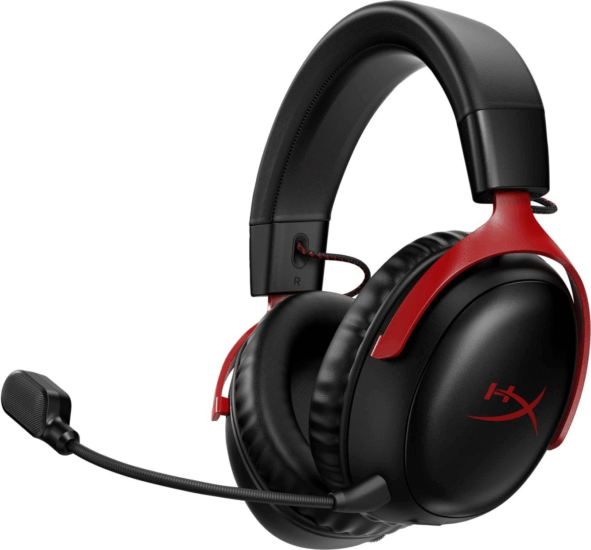 HyperX Cloud III Wireless Gaming Headset - Piros/Fekete