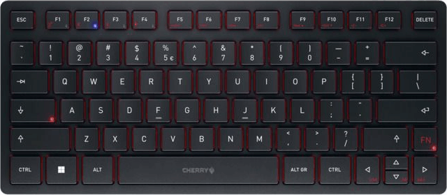 Cherry KW 9200 Mini Wireless Billentyűzet (Fekete) - Francia